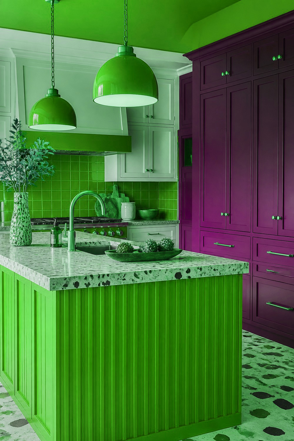 Kelly Green Island as a Standalone Statement