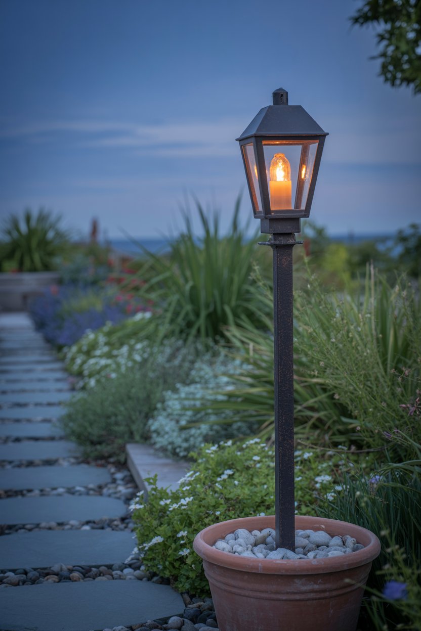 11. Converting the Lamp into a Decorative Garden Stake Light