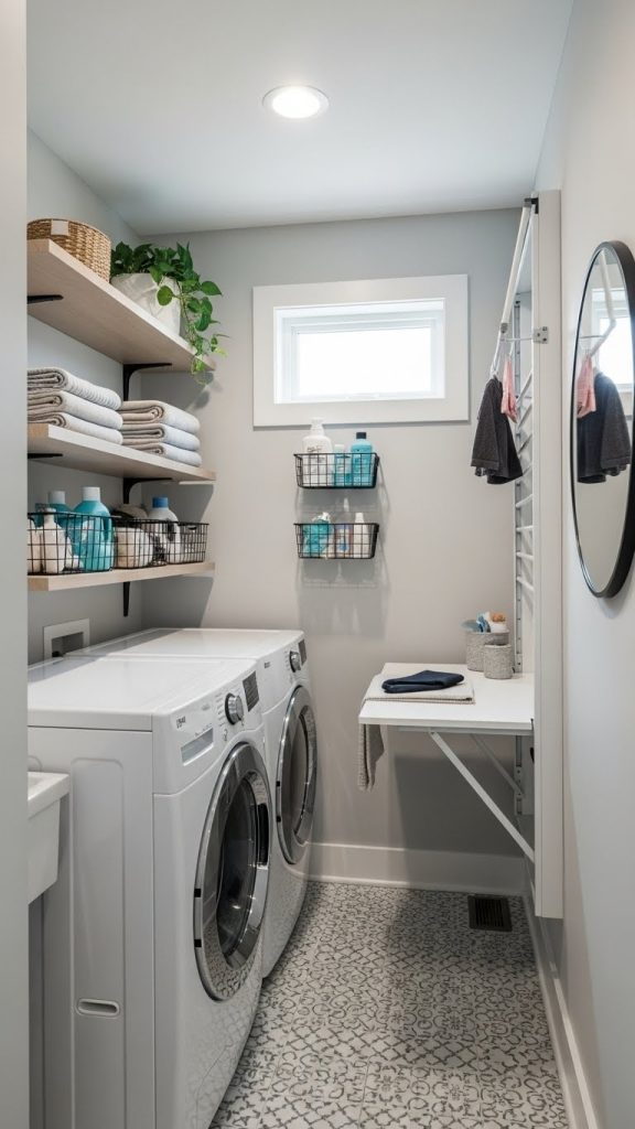 Open Shelving Styled With Matching Labeled Containers