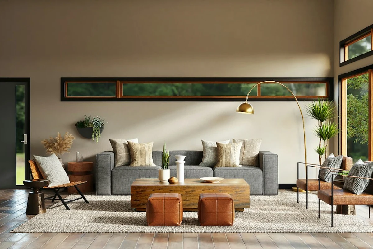 Color Photography Interacting with a Living Room Color Palette