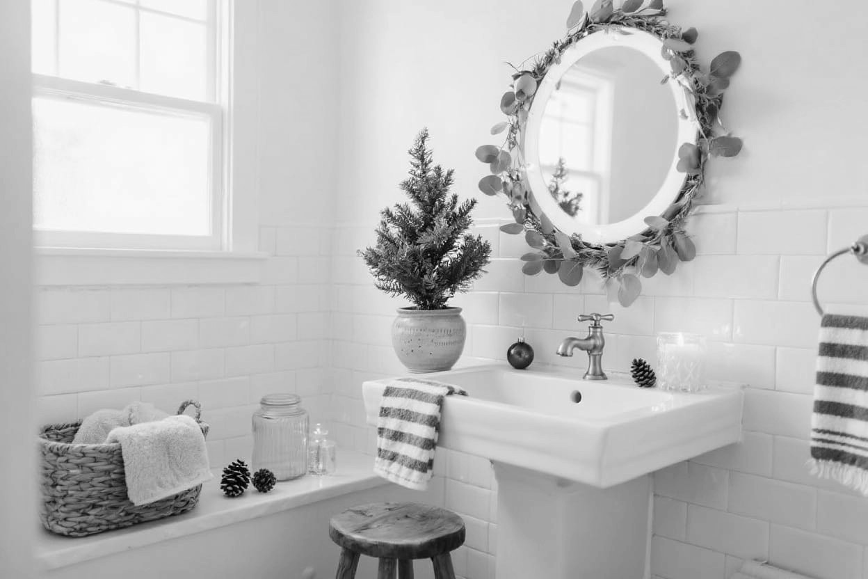 Festive Coasters or a Small Tray for Guest Toiletries
