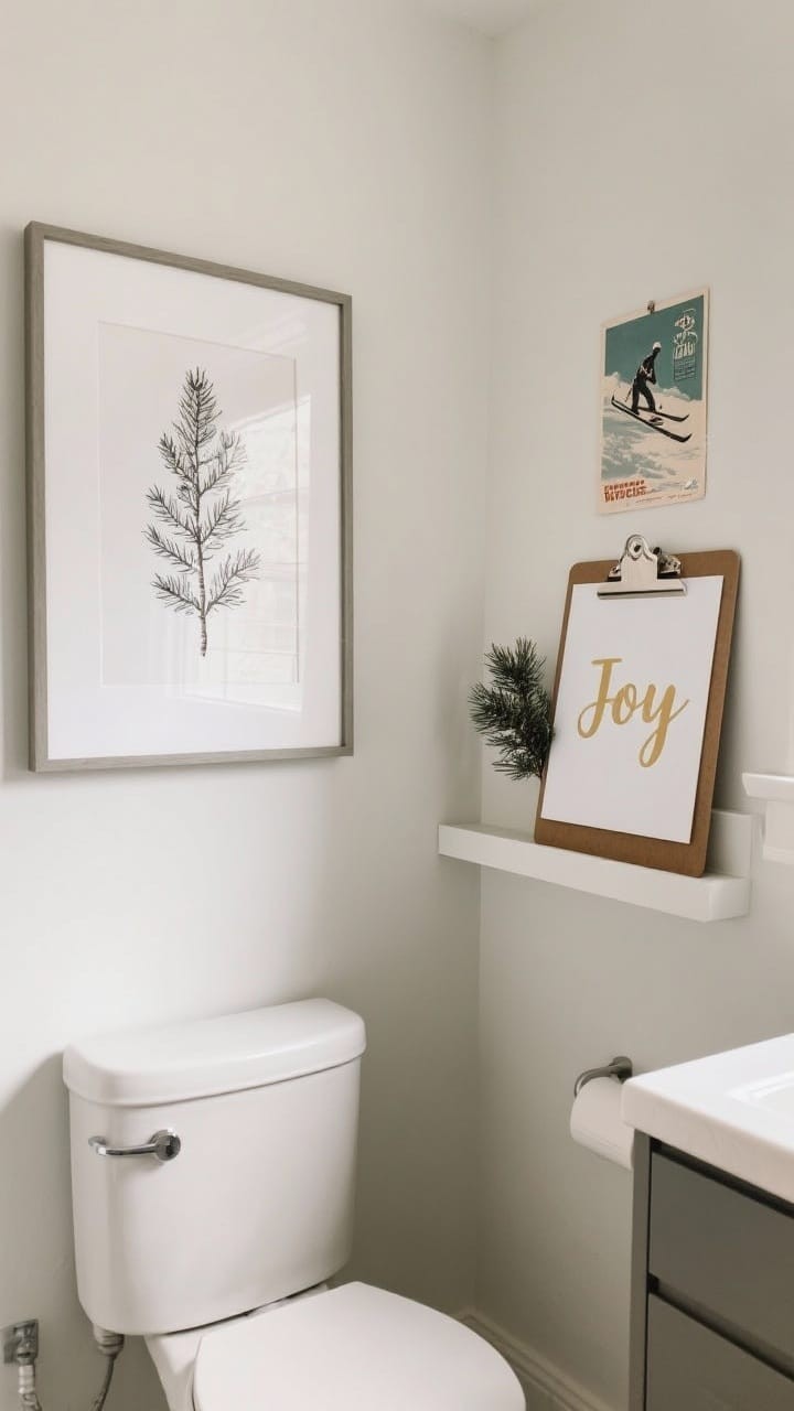 Holiday-Themed Bath Mat in a Coordinated Color Palette