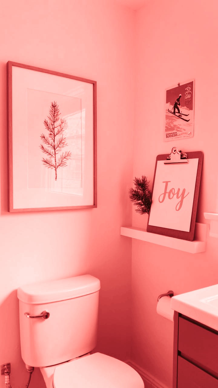 Red or Green Accent Details Layered into Existing Decor
