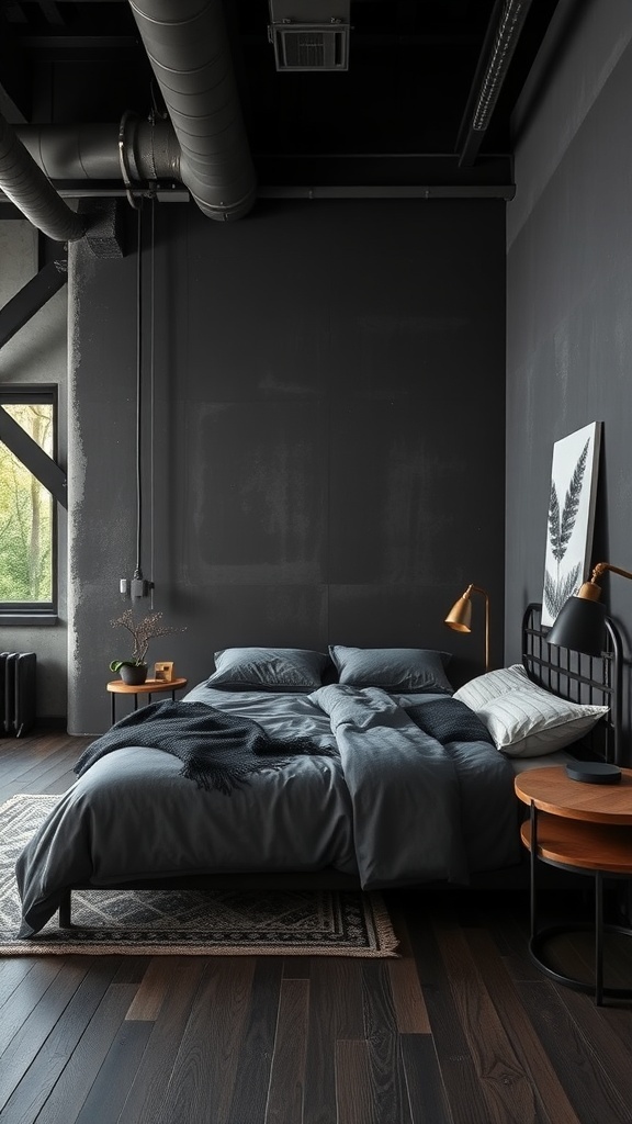 Industrial-Inspired Metal and Wood Furniture Accents
