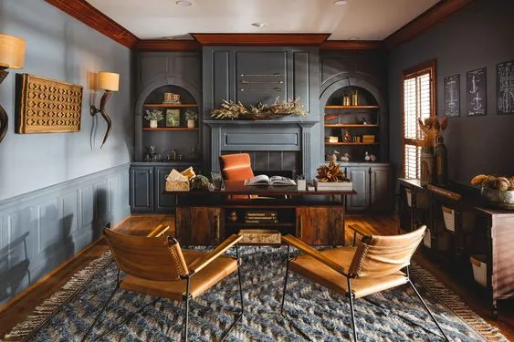10. A Leather Sofa or Bench for a Reading Corner