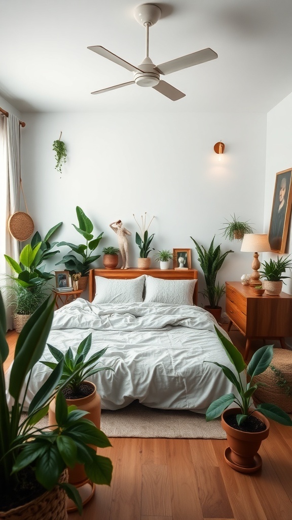 Warm Wood Tones Balanced with Soft Textiles
