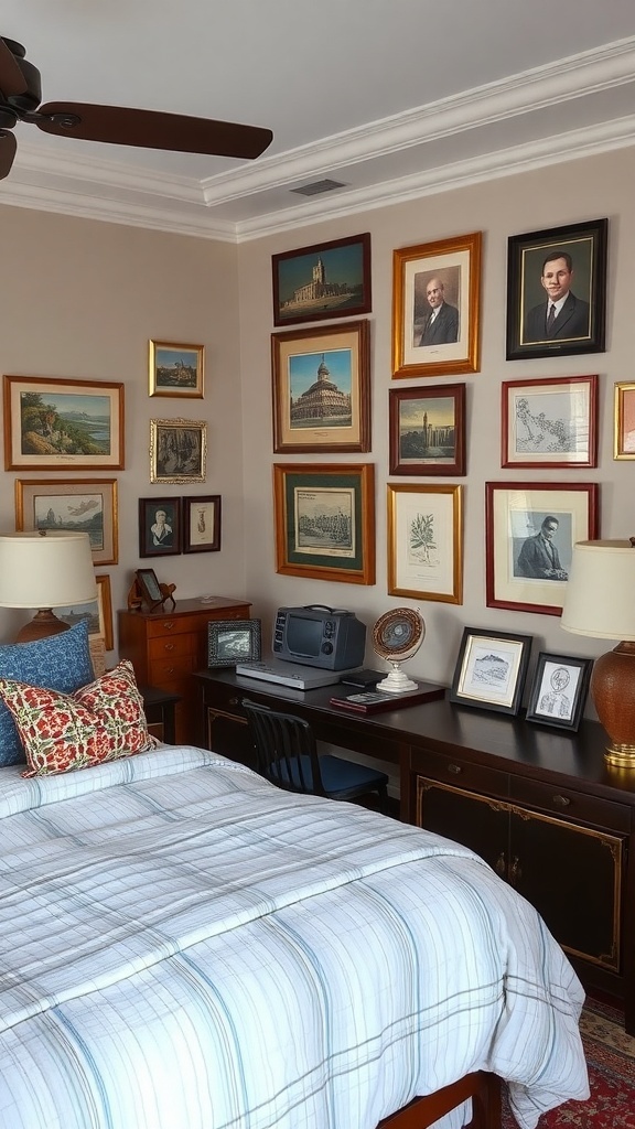 Symmetrical Nightstands and Lighting for Balance