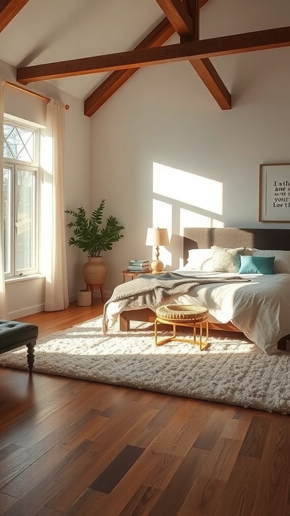 A Large Area Rug to Anchor the Room