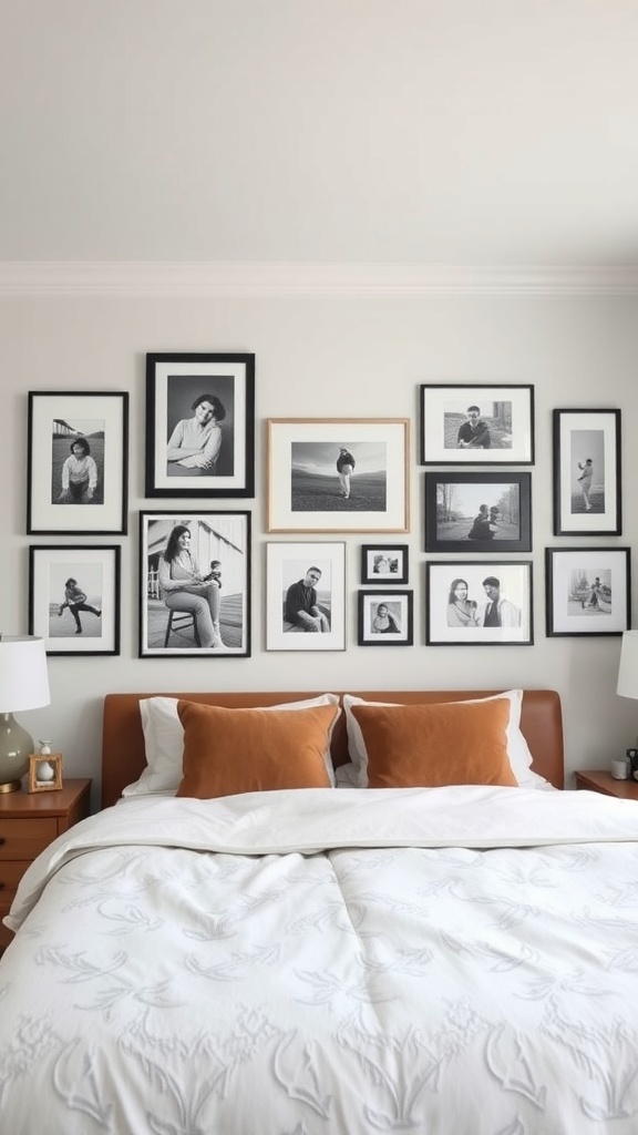A Statement Piece of Art Above the Bed