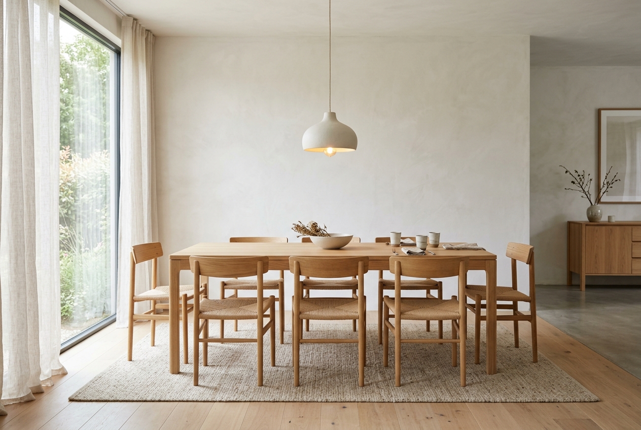 15 Minimalist Dining Room Ideas for a Clean, Calm Space Hero