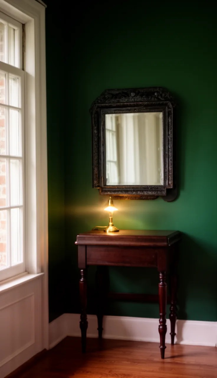 A Tall, Vintage Full-Length Leaning Mirror