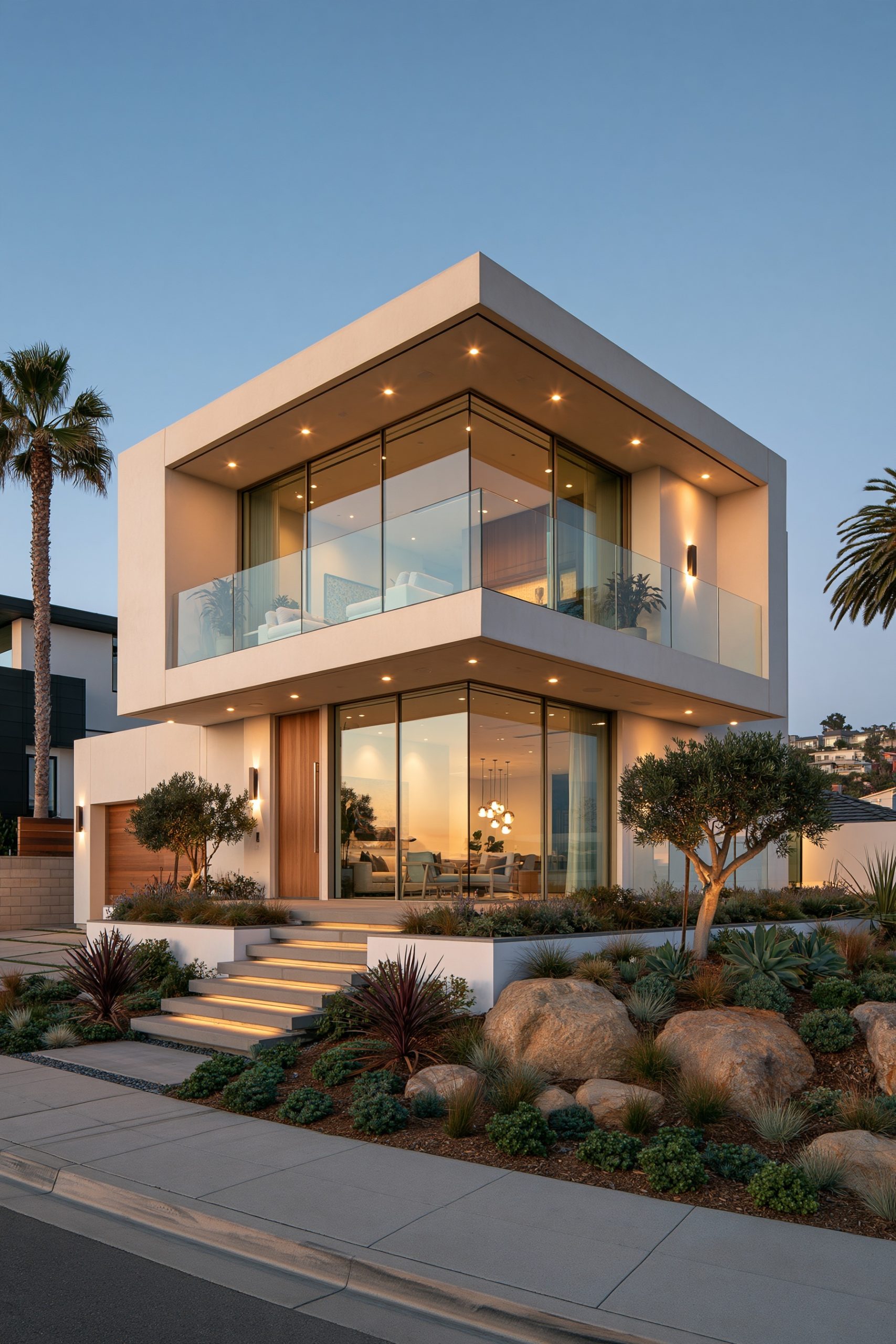 1. A Cantilevered Glass Balcony for a Dramatic, Floating Look