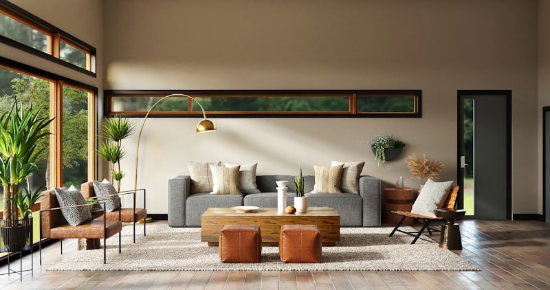 Subtle Textural Plaster-Look Mural
