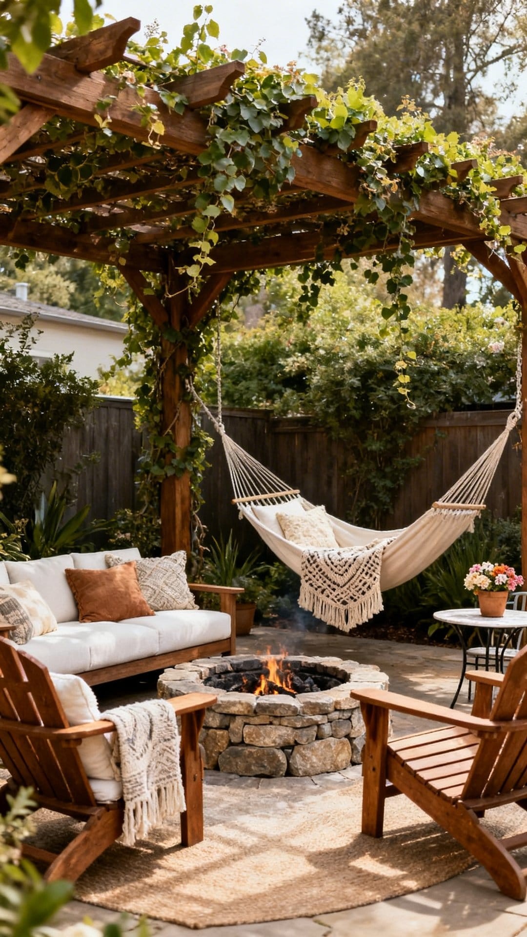 A Hammock Strung Between Two Trees