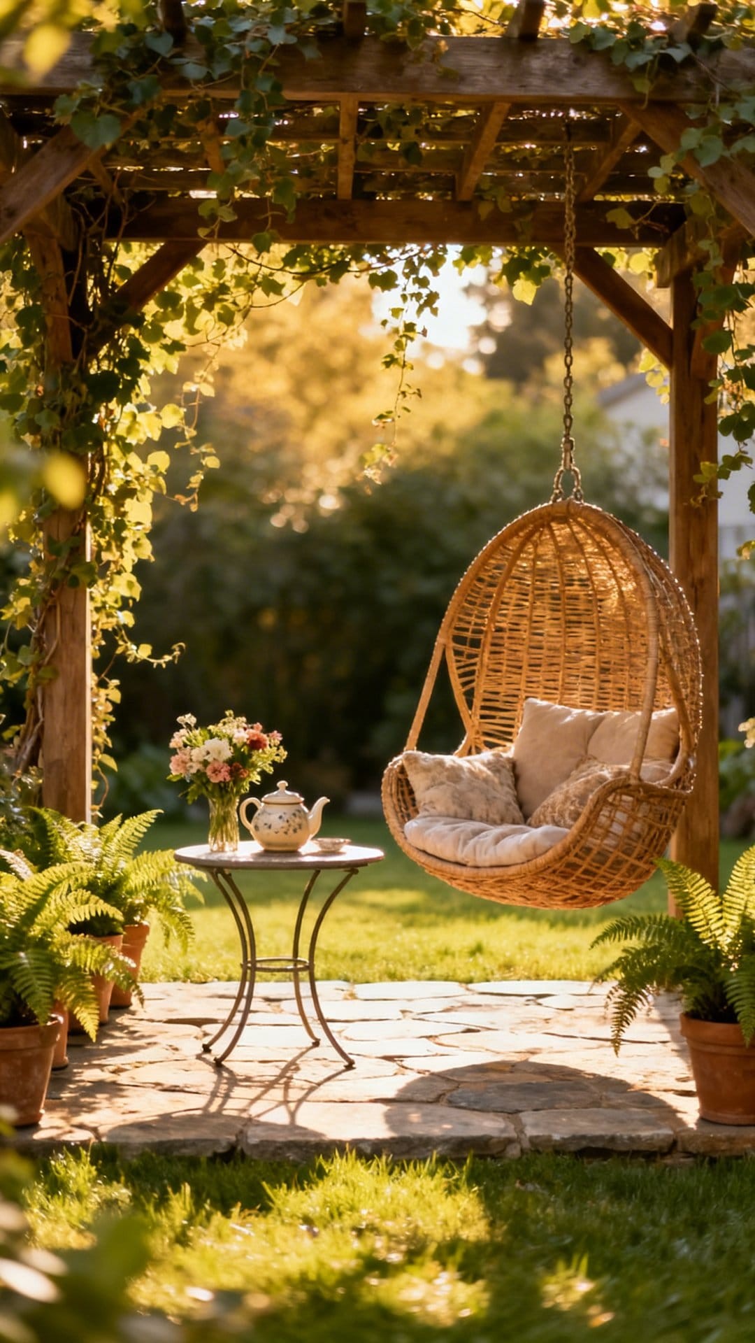 A Hot Tub Nestled into a Private Corner
