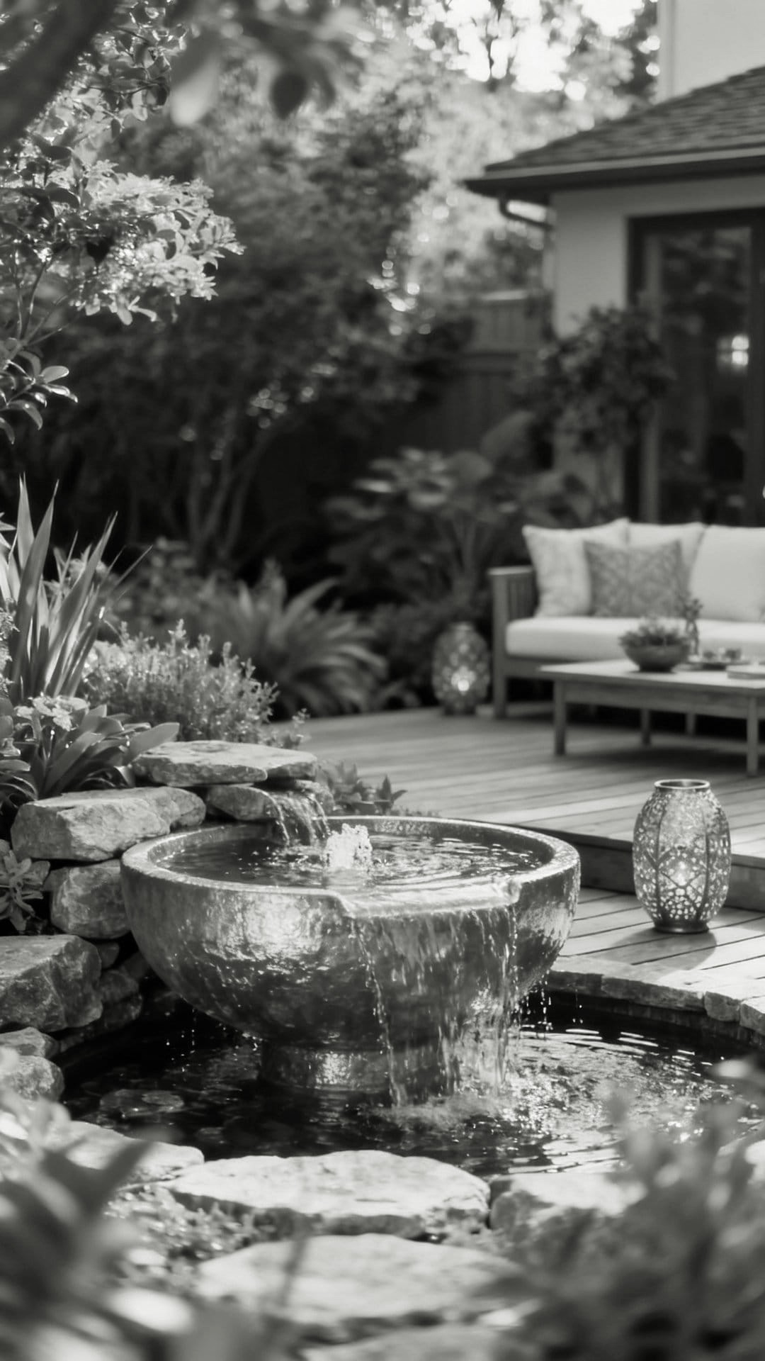 A Small Outdoor Library or Reading Nook