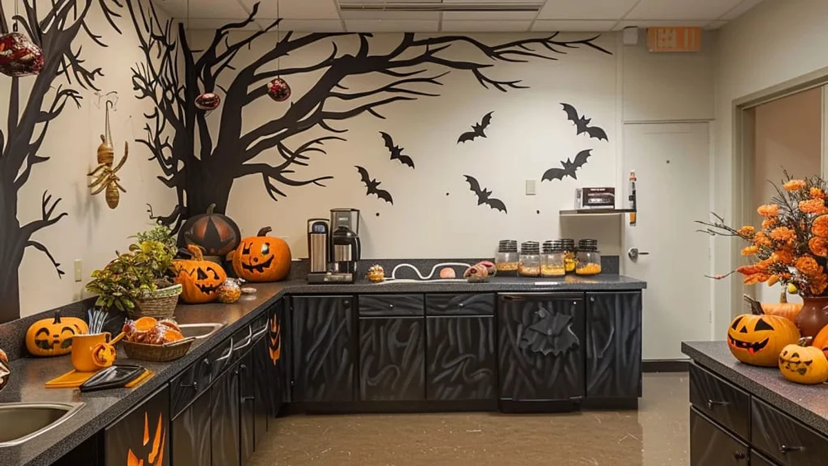 Themed printable decorations for cubicle walls