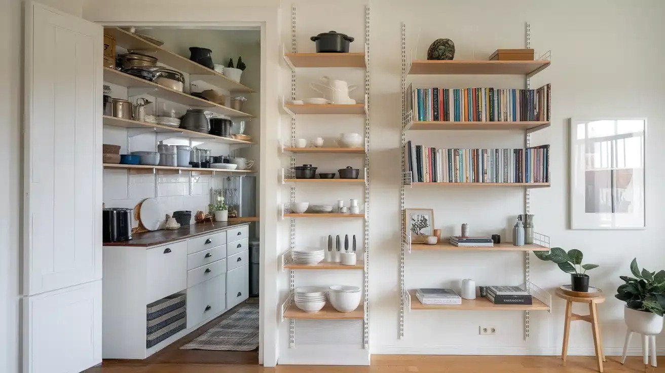Vertical Floor-to-Ceiling Cabinets in Open Concept Kitchen