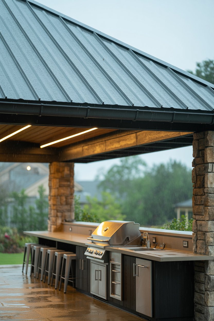 2. A Solid-Roof Structure for Full Year-Round Weather Protection