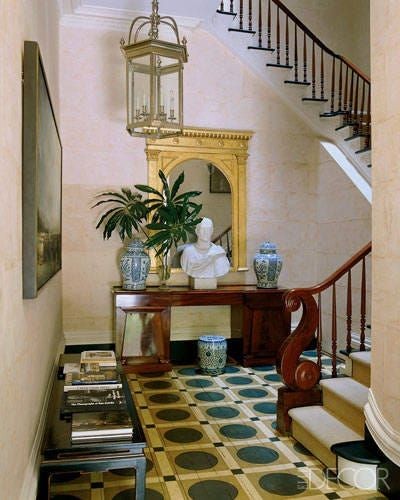 High Gloss Painted Floor in Modern Living Room