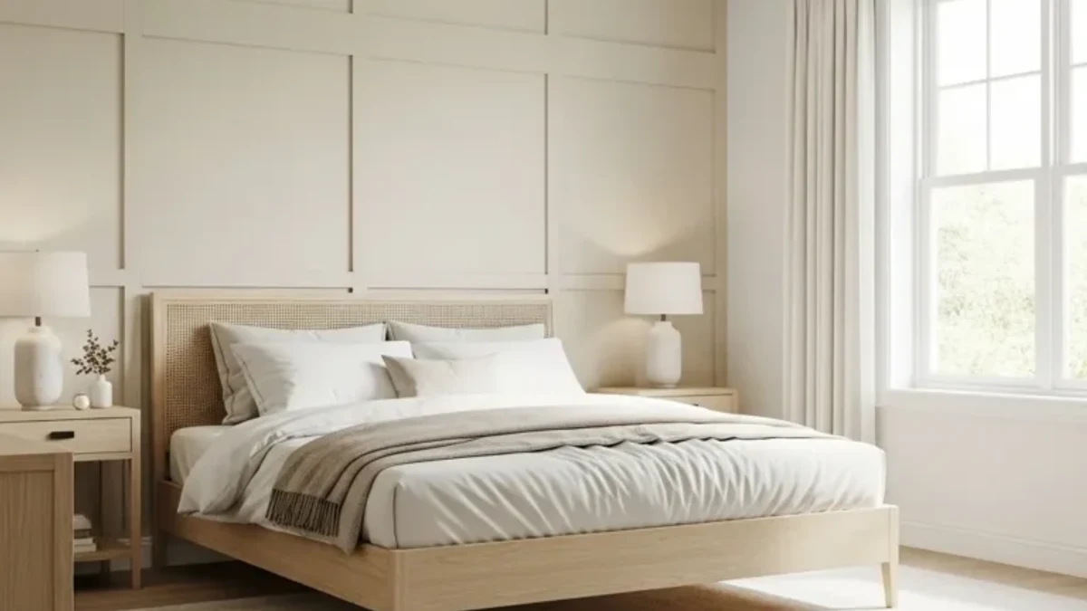 Painted paneling in a bold accent color for drama