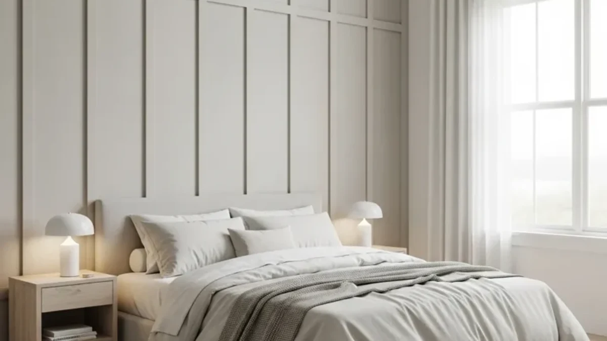 Board-and-batten paneling for classic architectural detail