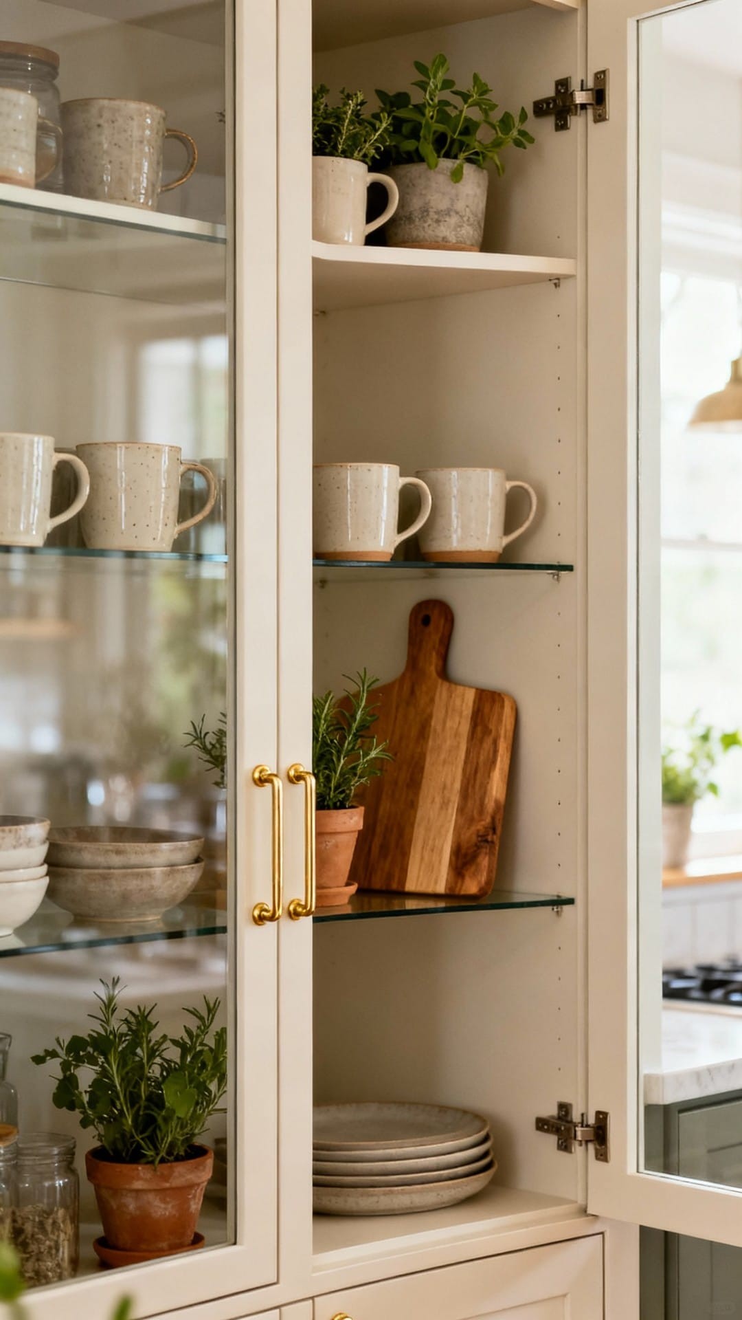 Diagonal Corner Cabinet with a Single Door