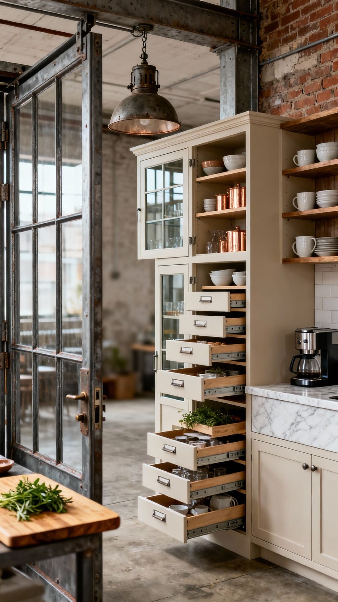 Pull-Out Wire Baskets for Corner Cabinet Access