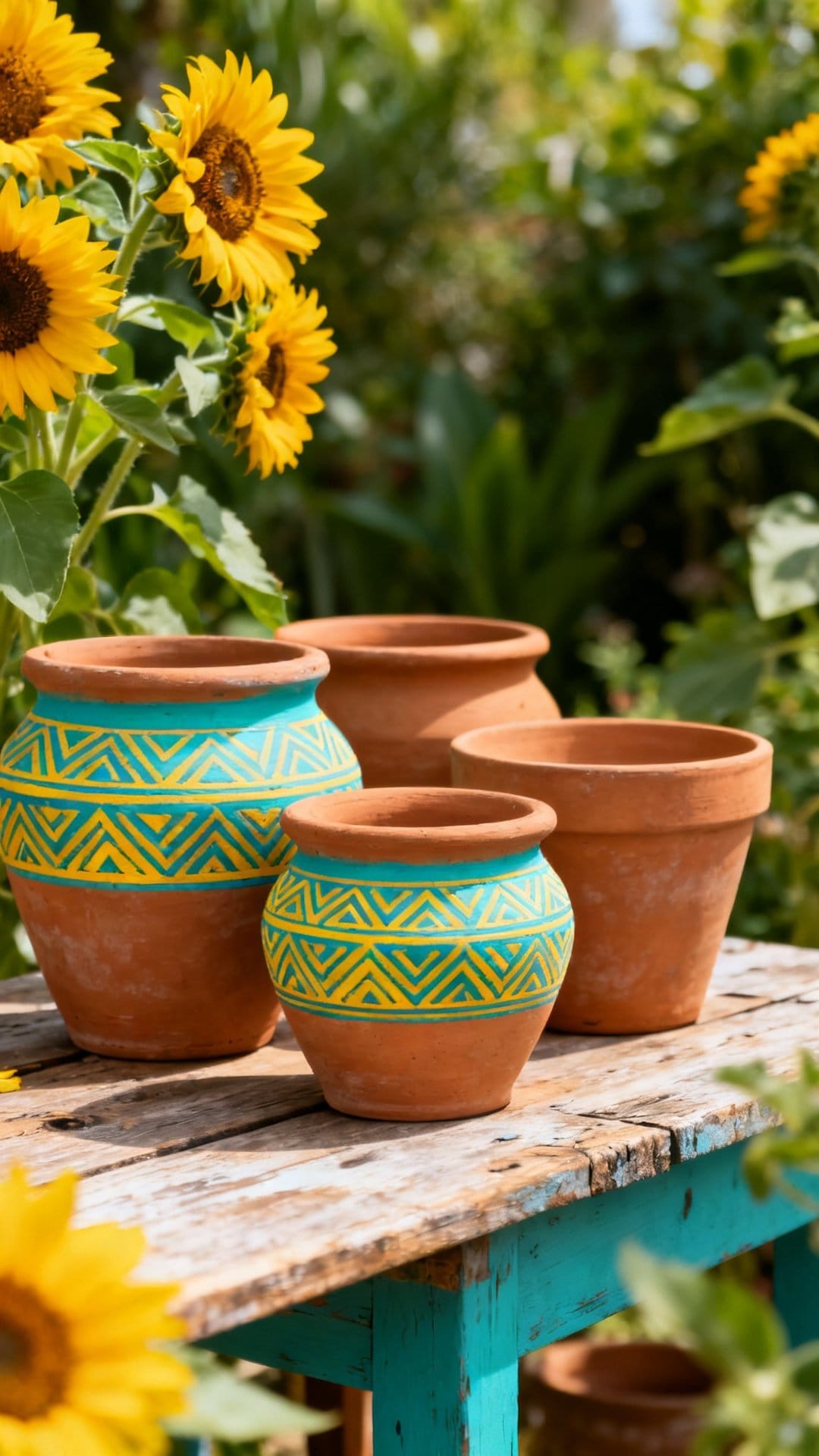 Potted Plants Used as Natural Aisle or Path Markers