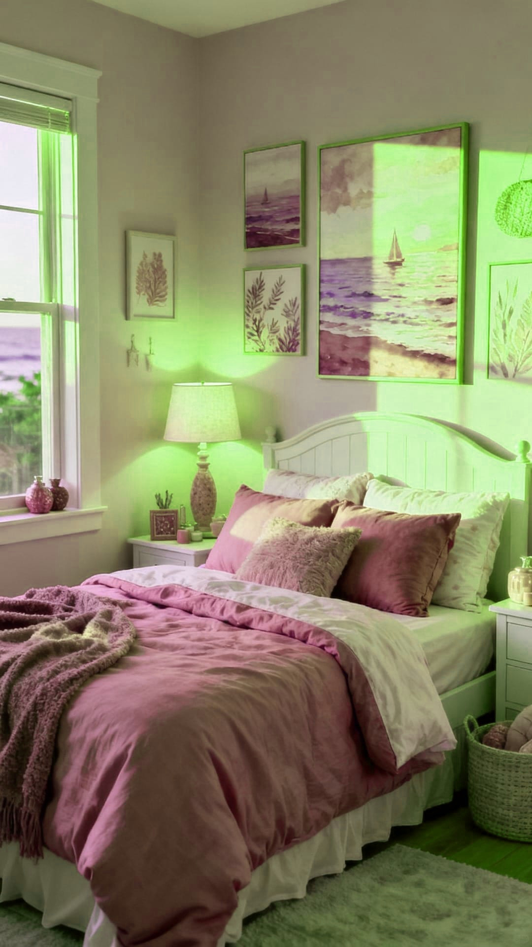 Pink Paired with Neutral, Functional Storage Solutions