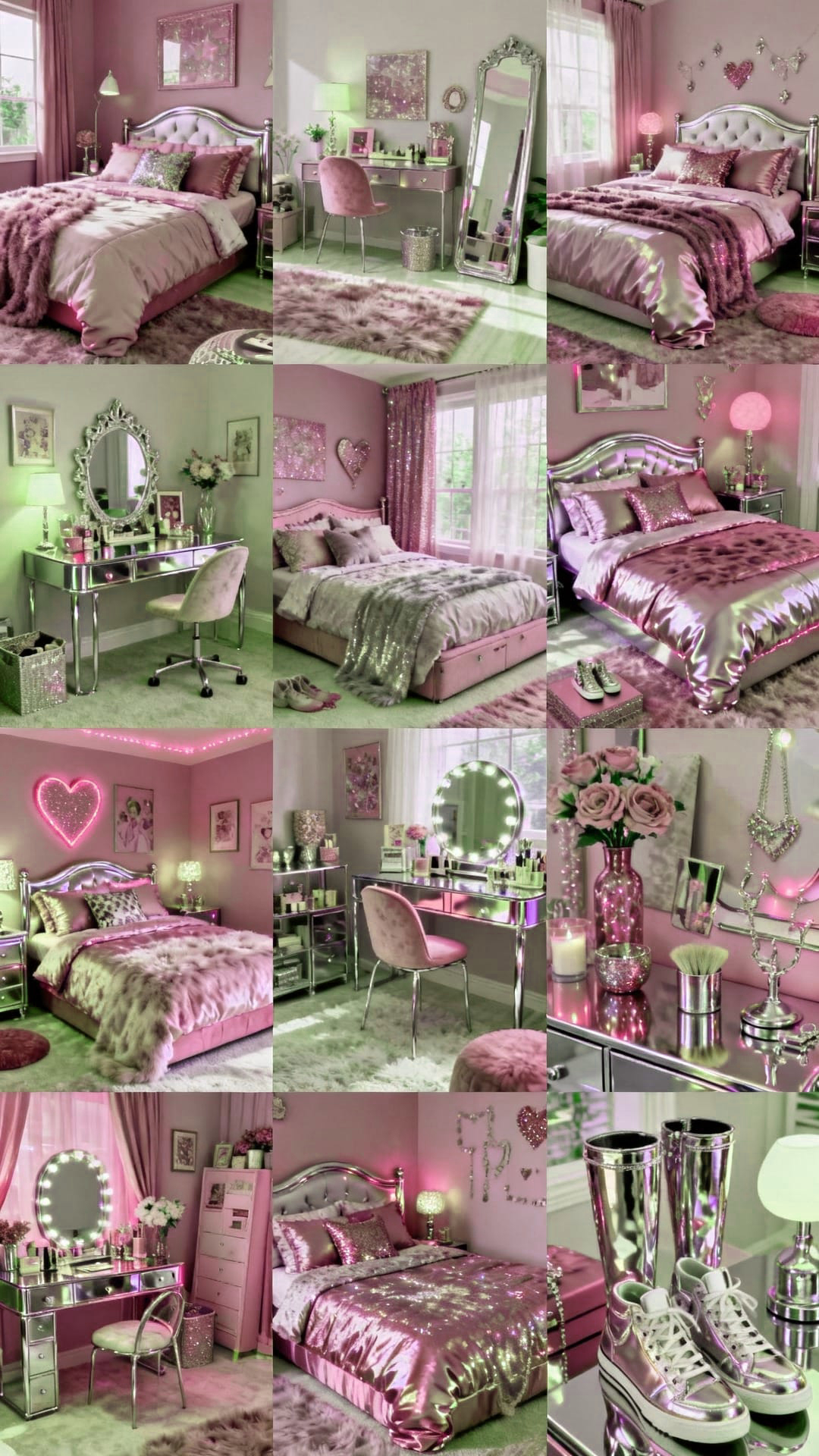 Pink Paired with Sage Green for a Fresh, Modern Feel
