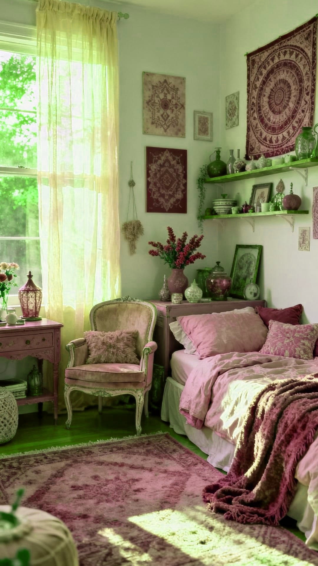 Pink and Silver Metallic Accents for a Modern Glam Look