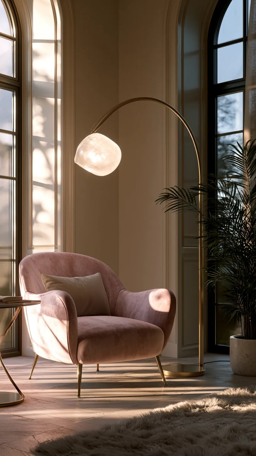 Pink Throw Pillows Layered on a Neutral Sofa