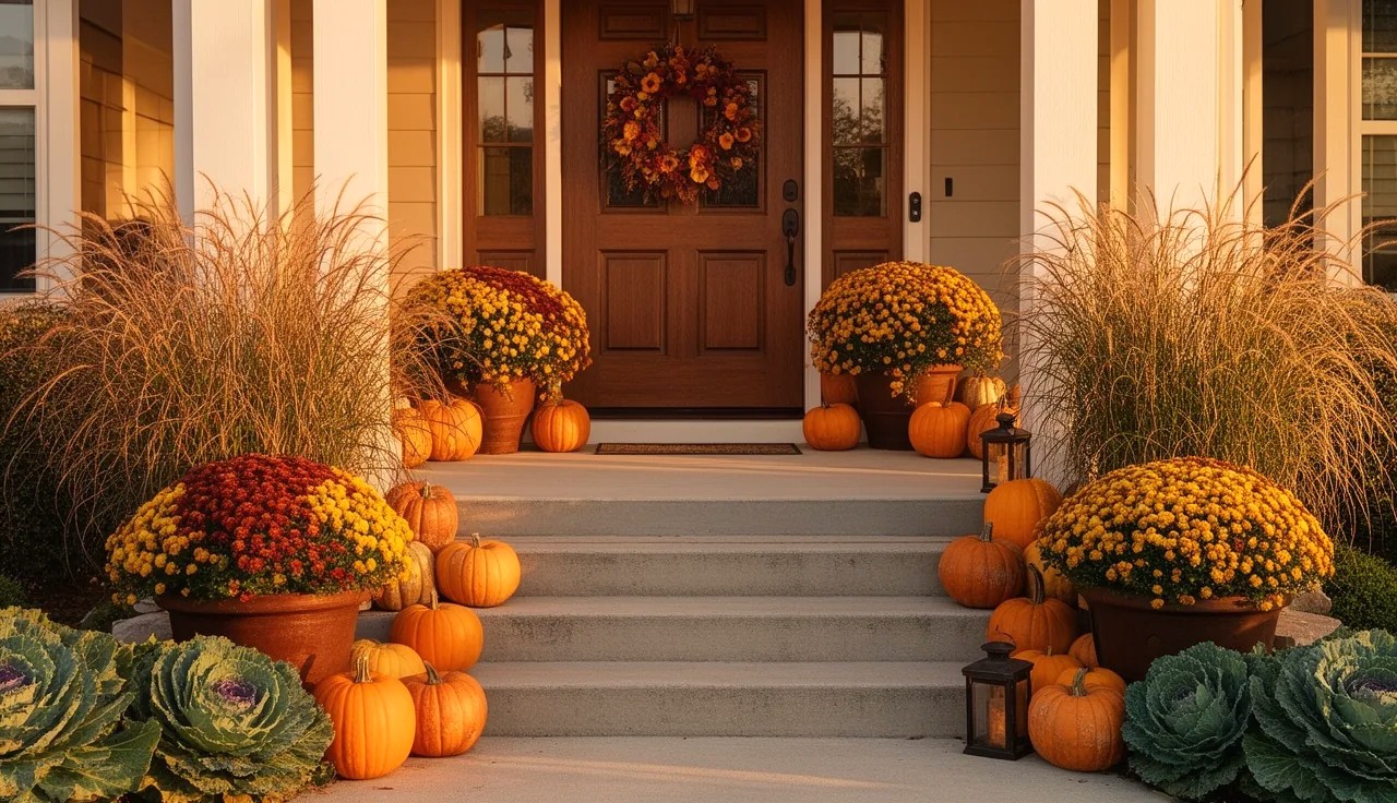 20 Fall Planter Ideas for Your Porch and Steps Hero