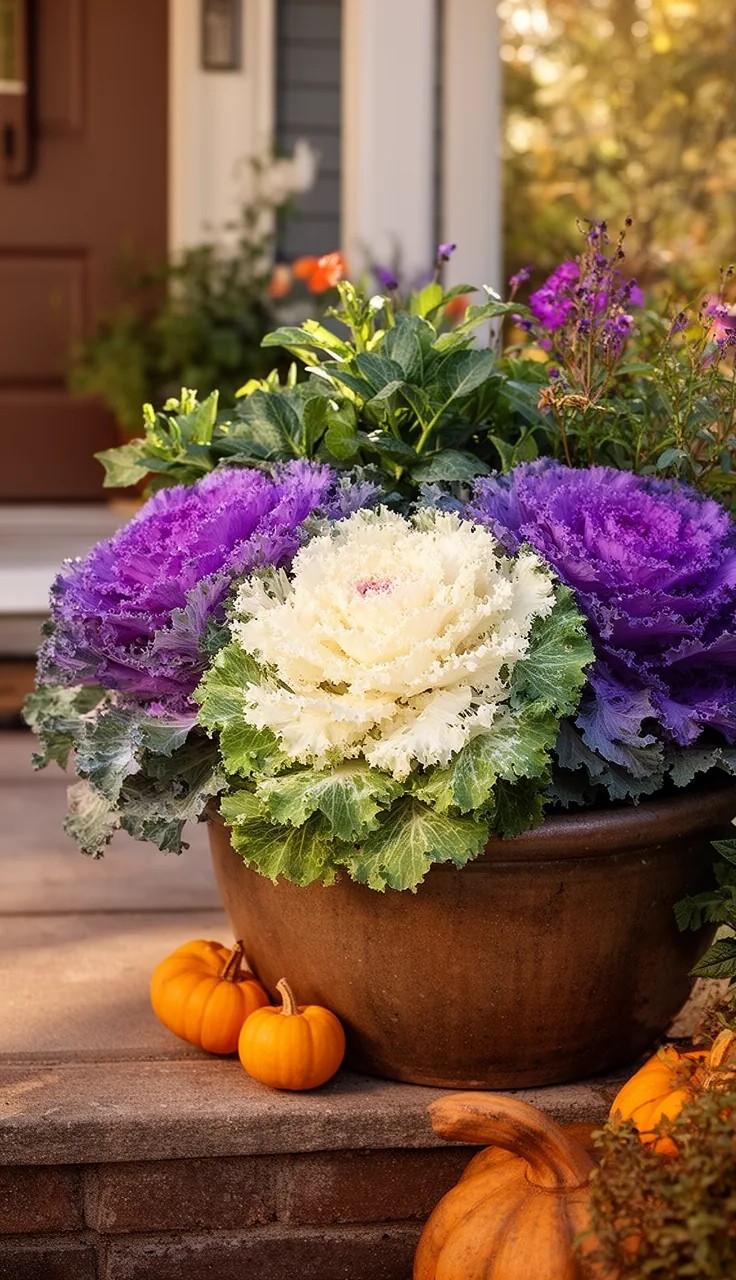 A Wicker Basket Planter
