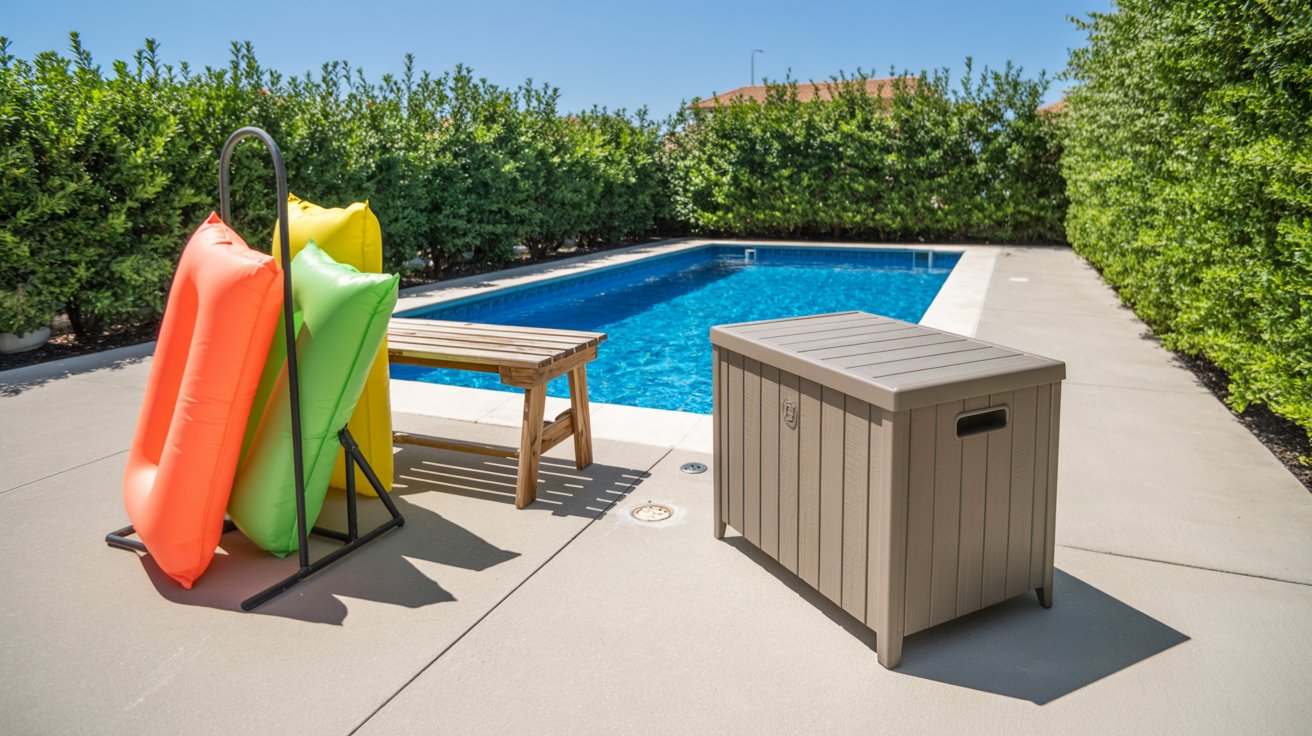 15 Clever Pool Float Storage Ideas Hero