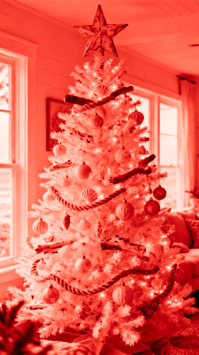 A Red Tree Topper as the Finishing Statement