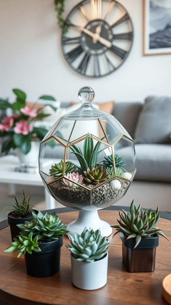 A Statement Plant in a Decorative, Coordinated Pot
