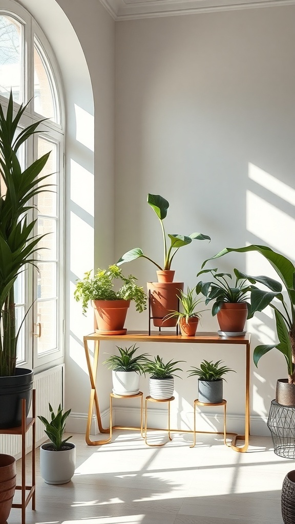 A Plant Stand to Add Height and Display Variety
