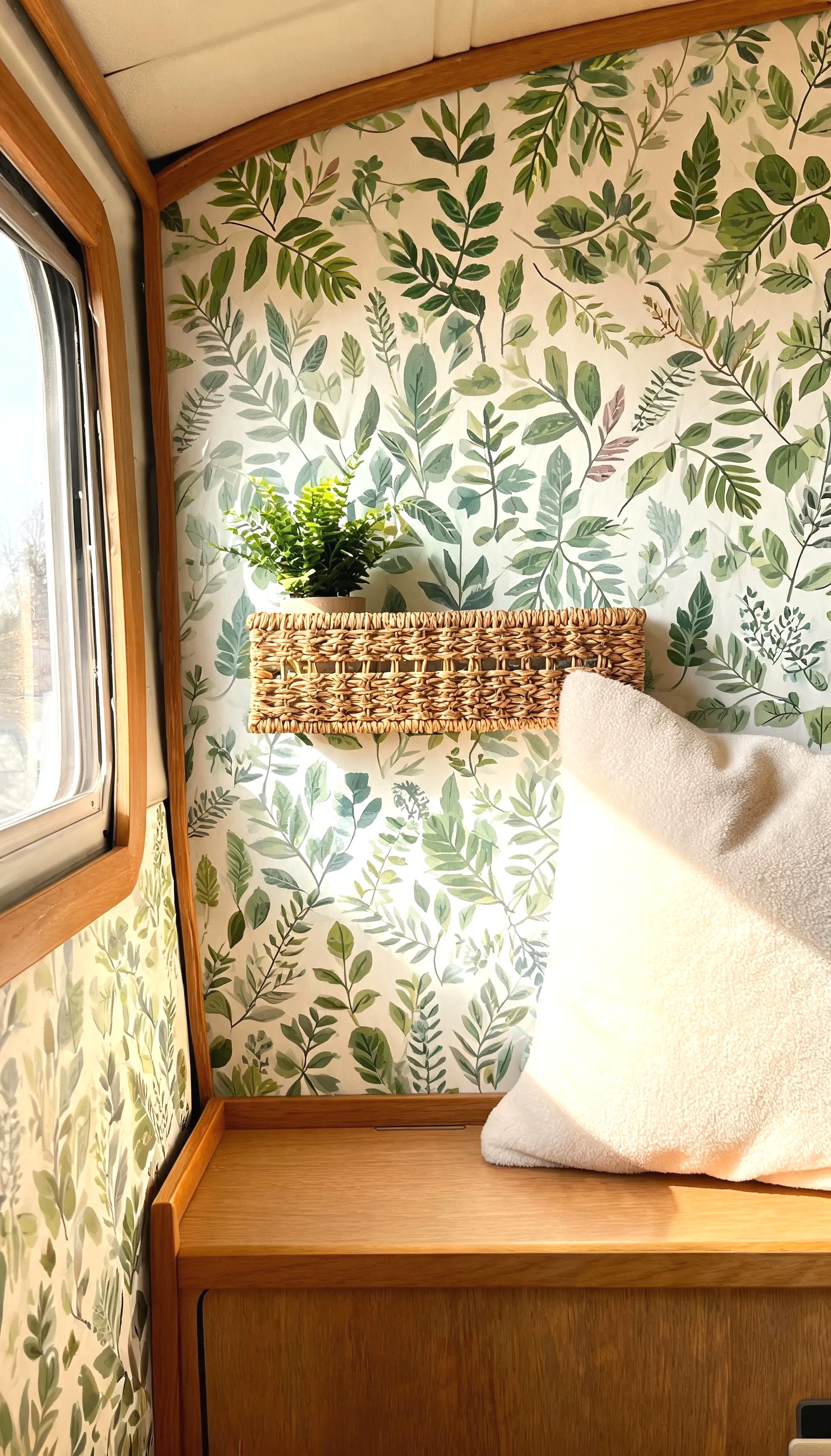 Coastal-Inspired Wallpaper for a Beachy Camper Feel