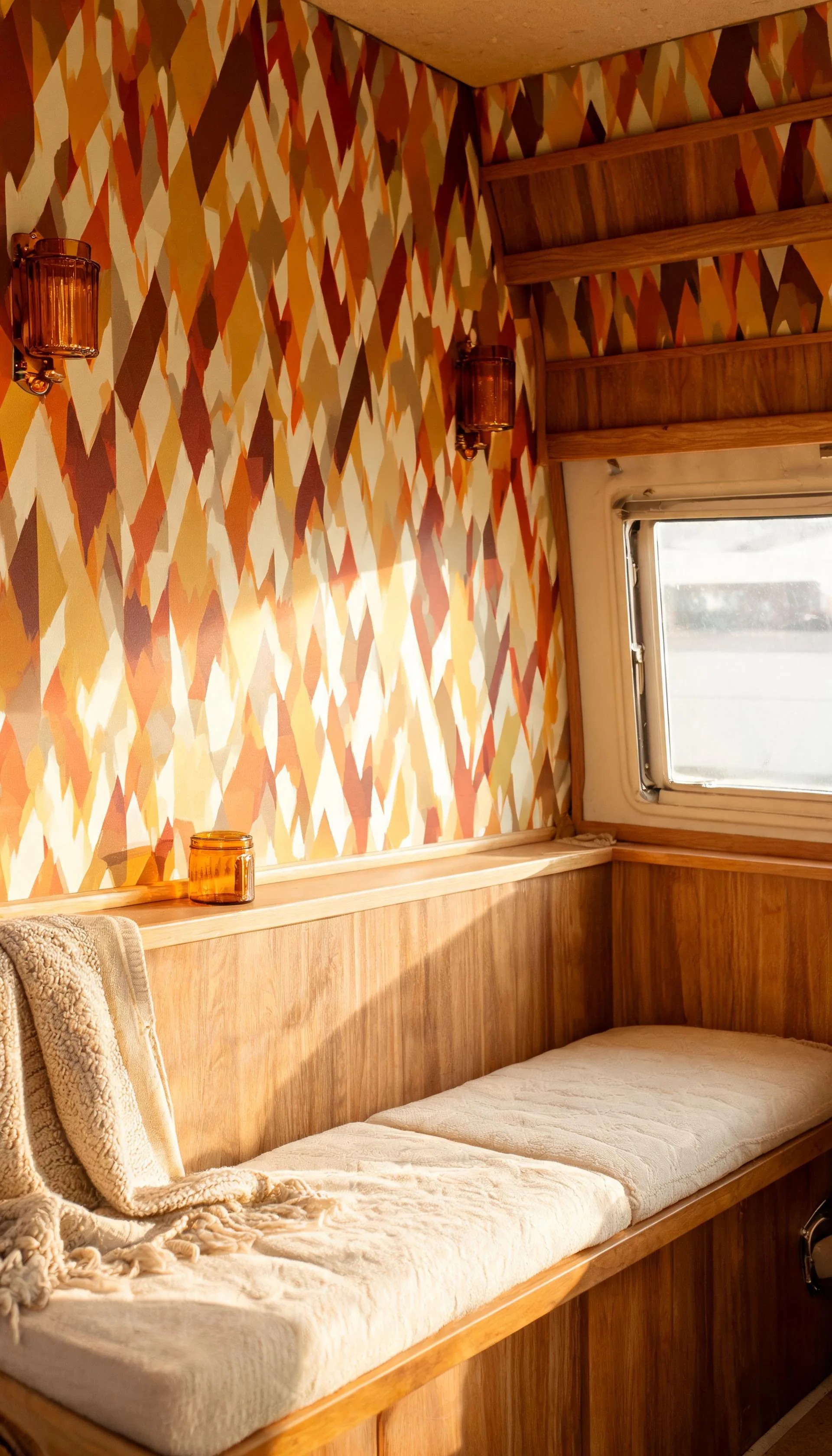 Wallpaper on Drawer Fronts for Small Pops of Pattern