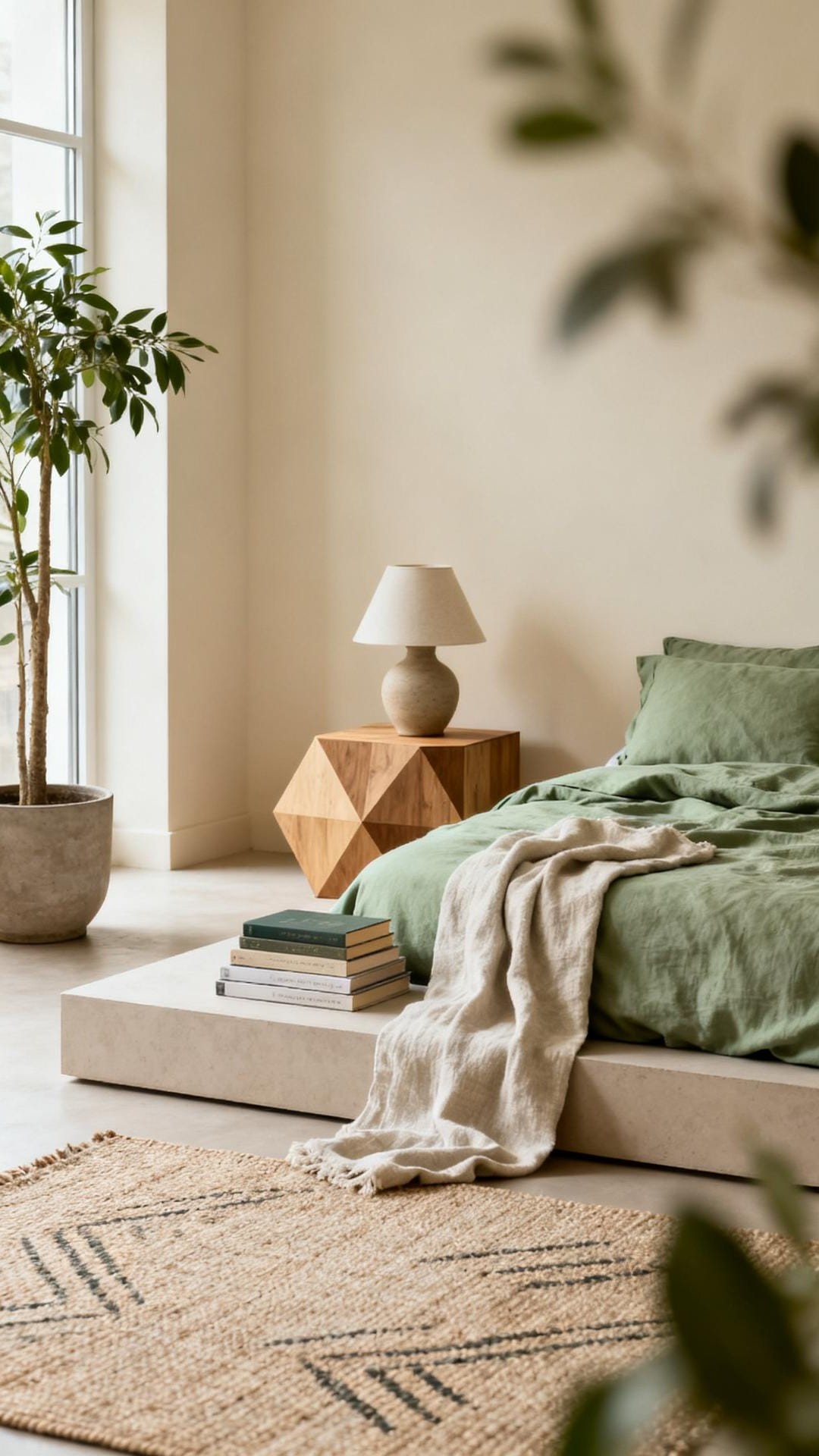 Sage and Cream Paired with Brass Hardware