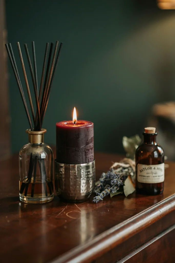 13. Wrought Iron Candle Sconces for Atmospheric Lighting