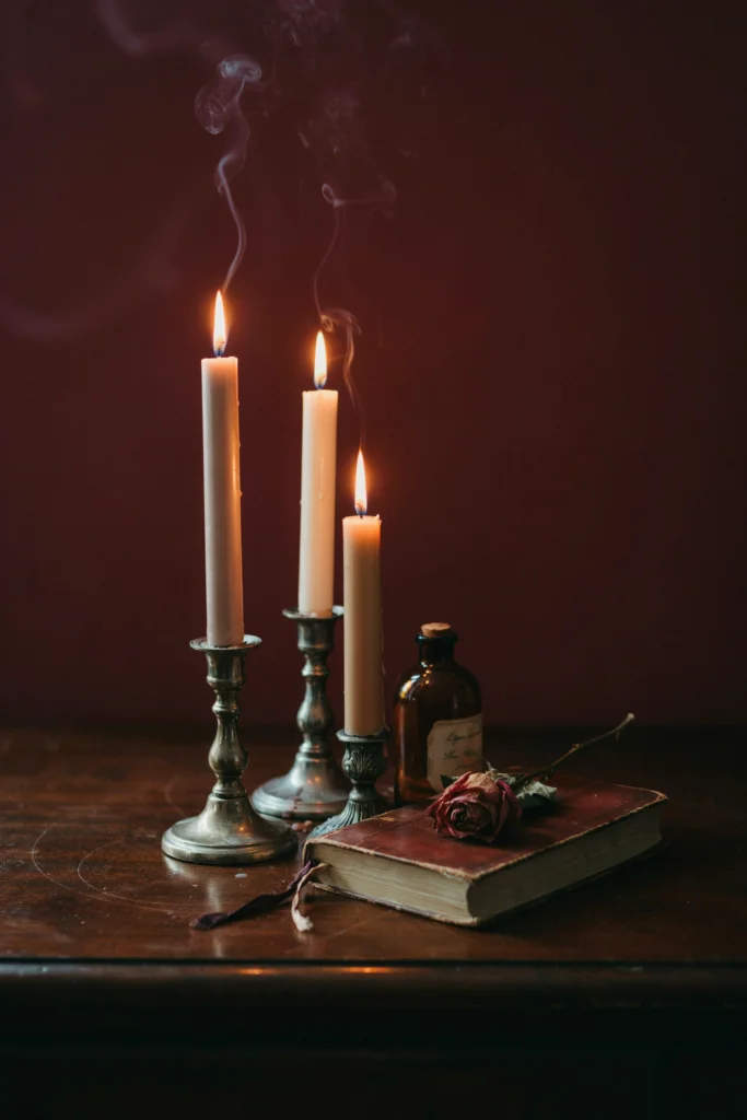 8. A Crystal or Antique Glass Chandelier