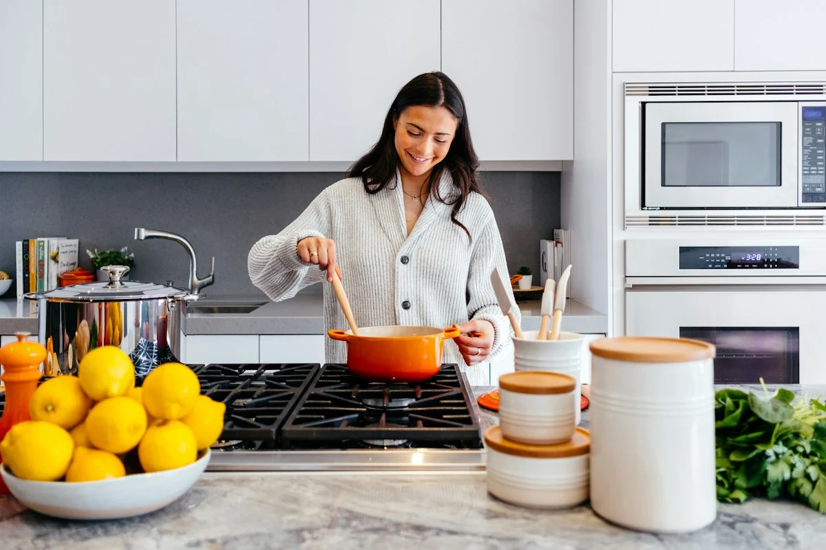 Silicone-Tipped Ladle for Stainless Steel Soup Pots and Dutch Ovens