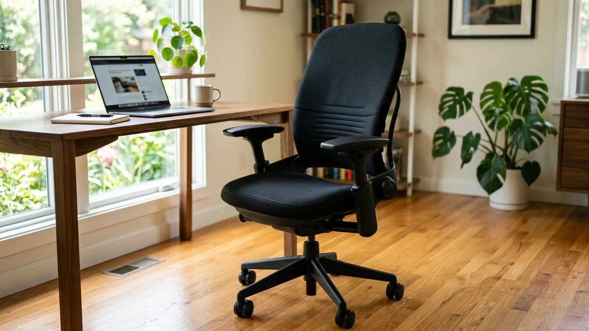 Steelcase Leap ergonomic office chair for long working hours