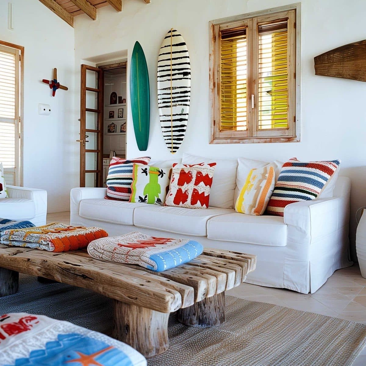 Hawaiian Print Throw Pillows
