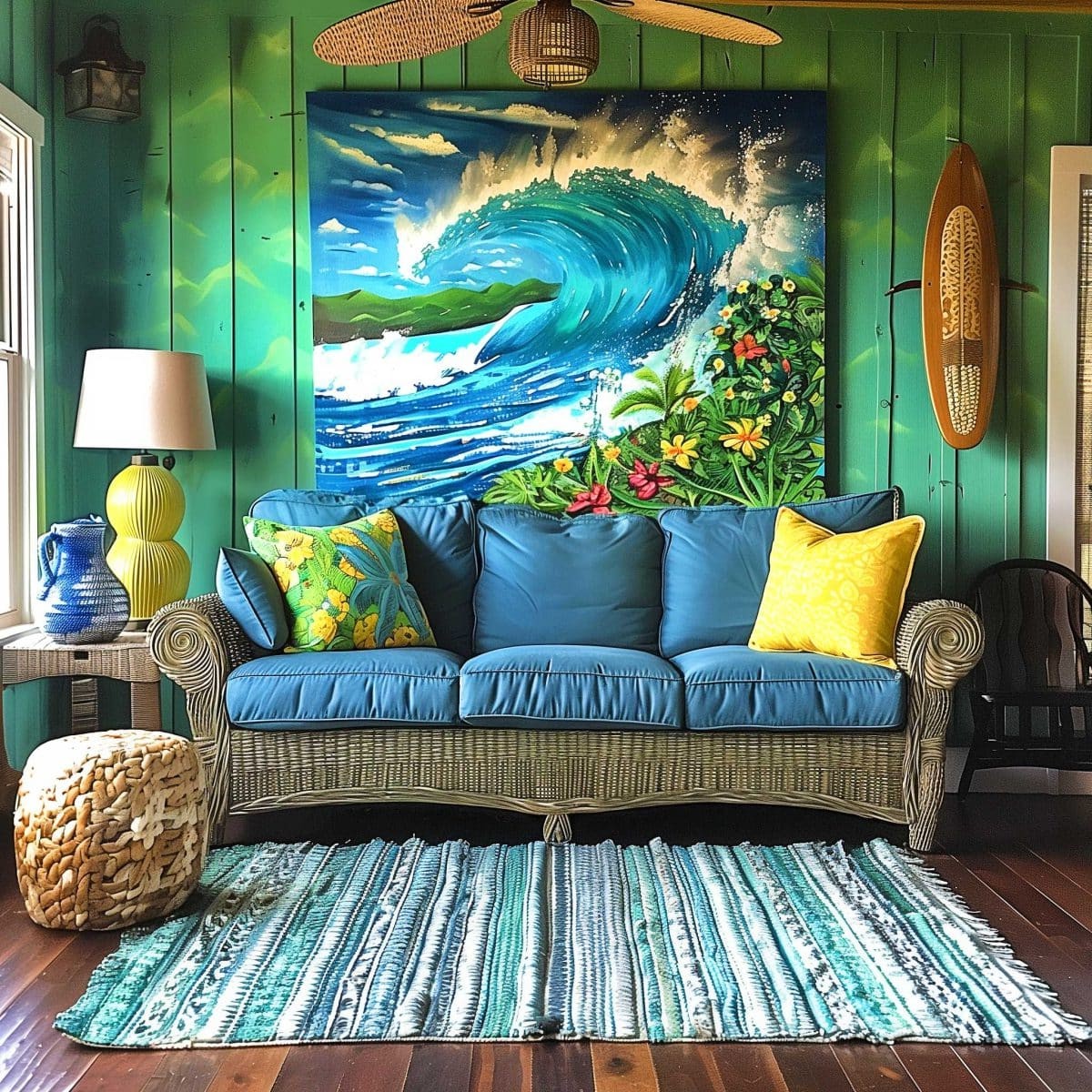 A Statement Tiki-Inspired Carved Wood Accent