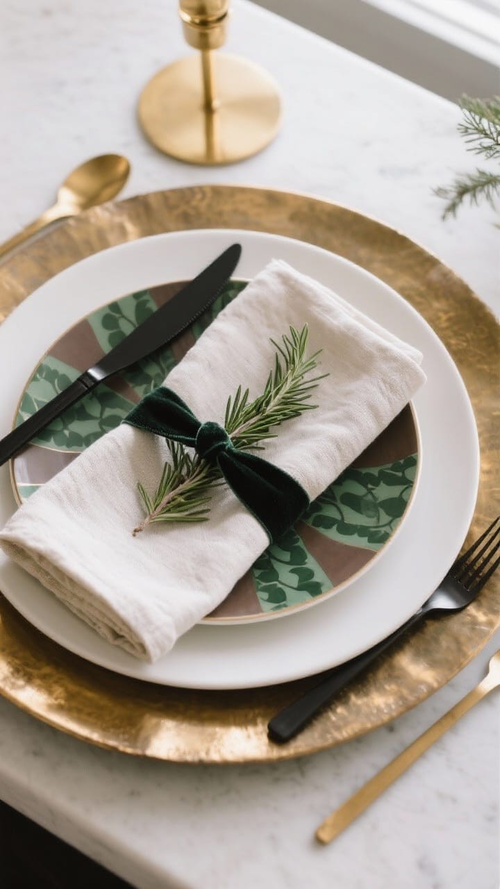 Personalized Place Settings with Small Gift Favors