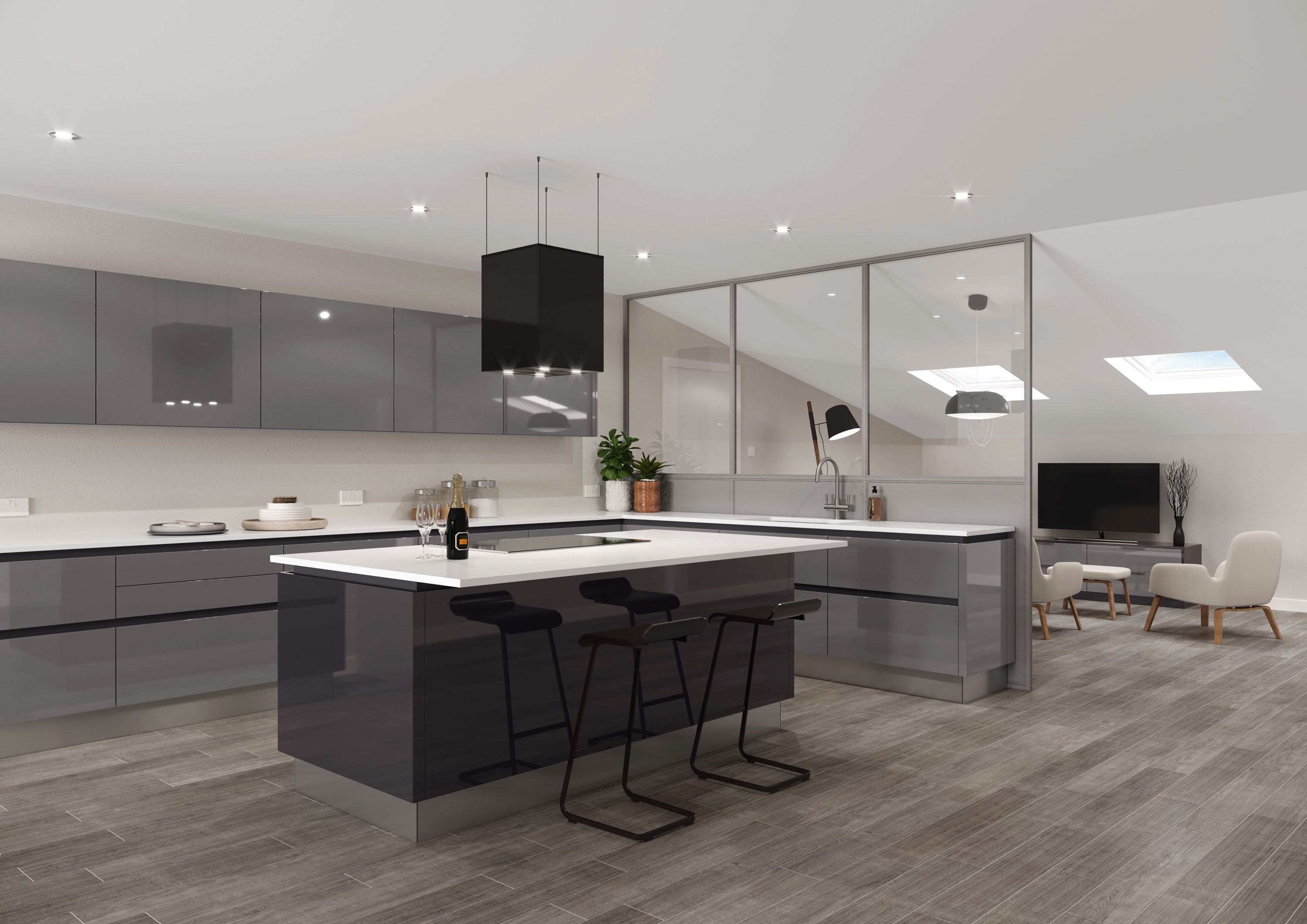 Charcoal Soft Black Kitchen